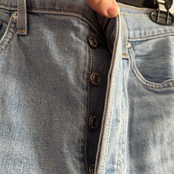 Frank & Eileen Monaghan Mom Jeans Light Blue Cropped Straight Leg Womens size 31 - Picture 2 of 8